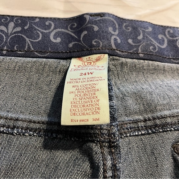 Faded Glory Long Length Jean Shorts, Size 24 W - Picture 7 of 8